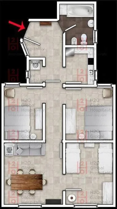 Appartement Canela Homes Barcelona Lesseps Spanje
